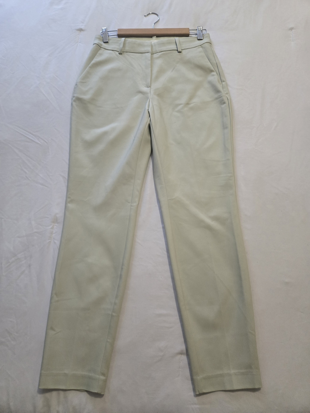 H&M Light Sage Straight-Leg Trousers
